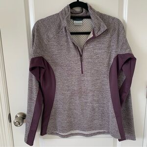 3 for $15 - Columbia Purple Heather 1/4 Zip Pull Over
